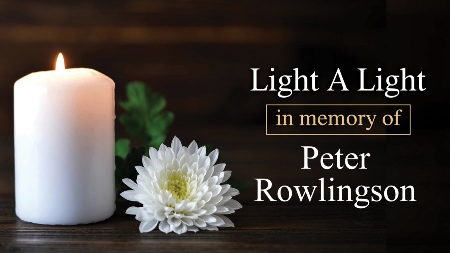 Light a Light in Memory of Peter Rowlingson