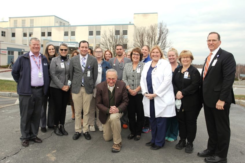 Schumer visits Oneida Health Hospital